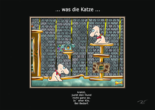... was die Katze ...